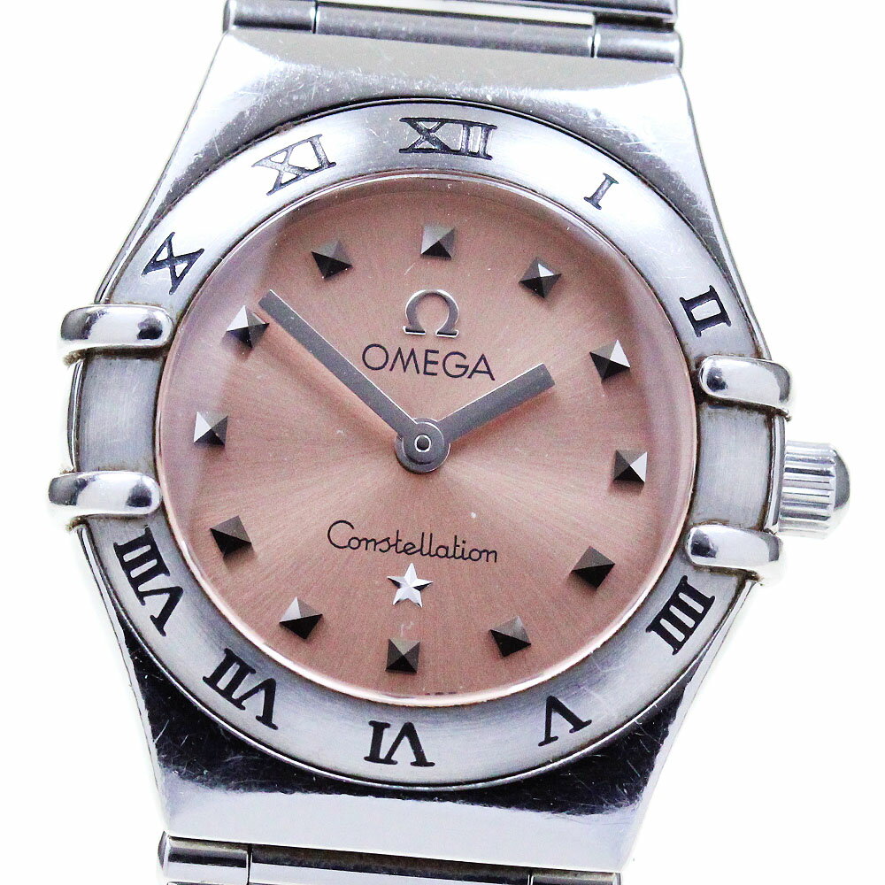 オメガ OMEGA 1561.61 コンステレーション ミニ マイチョイス クォーツ レディース 保証書付き_804088【中古】