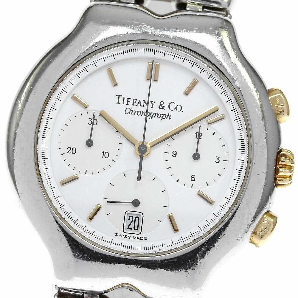 ティファニー TIFFANY&Co. M0322 ティソロ クロノグラフ クォーツ メンズ _818931【中古】