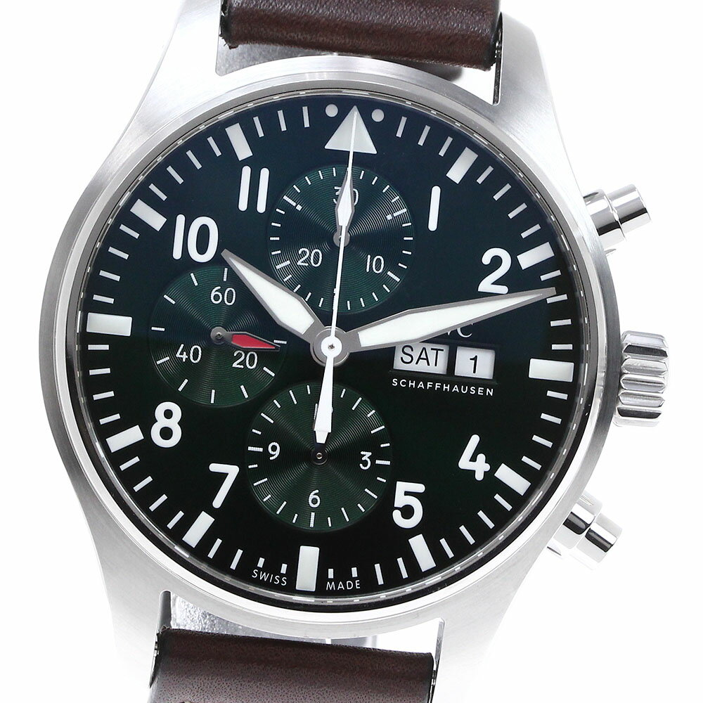IWC IWC SCHAFFHAUSEN IW377726 パイロット・ウォッチ・クロノグラフ・レーシング 7デイズ 自動巻き メンズ 箱・保証書付き_820265【中古】