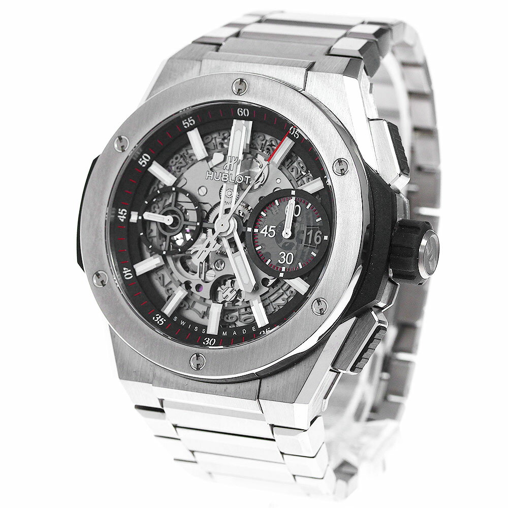 訳あり ウブロ HUBLOT 451.NX.1170.NX ビッグバン インテグラル チタニウム クロノグラフ 自動巻き メンズ 箱付き_812219【中古】