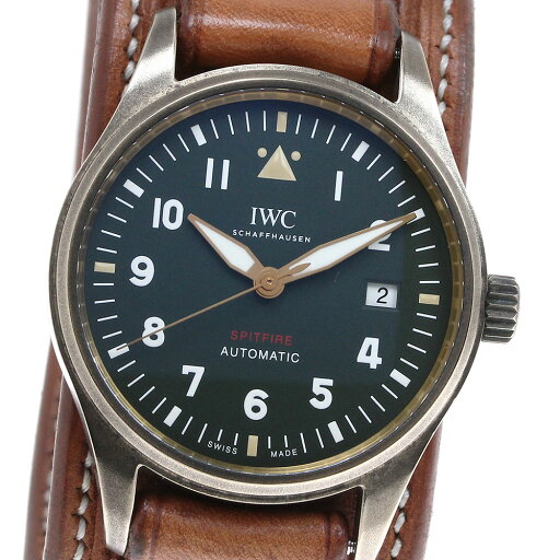 IWC SCHAFFHAUSEN IW326802 スピットファイア デイト 自動巻き メンズ 良品 保証書付き_820266【中古】 IWC SCHAFFHAUSEN IW326802 スピットファイア デイト 自動巻き メンズ 良品 保証書付き_820266【中古】