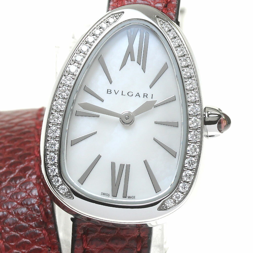 ブルガリ BVLGARI SPS27WSDL セルペンティ ダイヤベゼル ドゥブルトゥール クォーツ ...