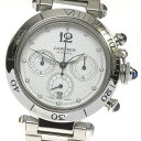 カルティエ CARTIER W31030H3 パシャ38mm クロノグラフ 自動巻き メンズ 良品 保証書付き_807595【中古】