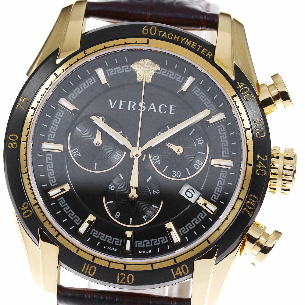 ☆美品!ヴェルサーチ VERSACE V-RAY クロノグラフ メンズ腕時計! ☆美品!ヴェルサーチ VERSACE V-RAY クロノグラフ メンズ腕時計!