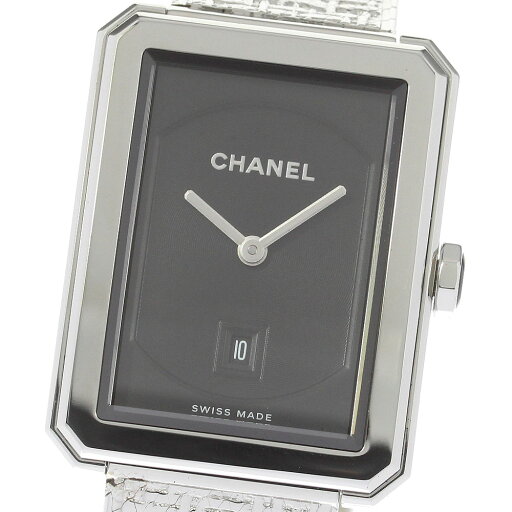 シャネル CHANEL H4878 ボーイフレンド デイト クォーツ ボーイズ 良品 箱付き_821619【中古】