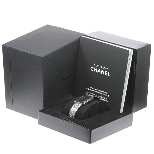 シャネル CHANEL H4878 ボーイフレンド デイト クォーツ ボーイズ 良品 箱付き_821619【中古】