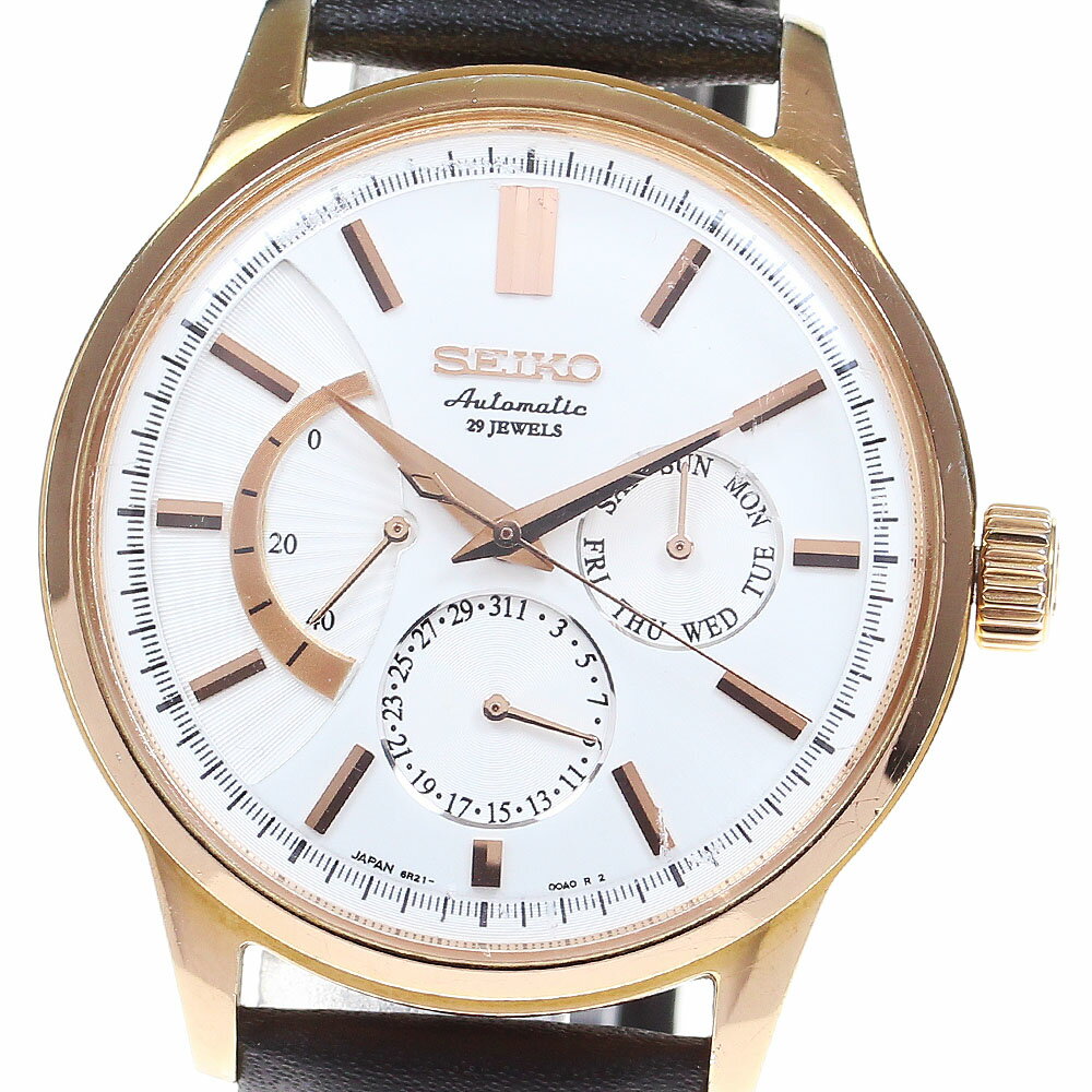 セイコー SEIKO 6R21-00B0/SARC018 メカニカル エレガントモデル デイデイト  ...