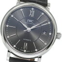 IWC IWC SCHAFFHAUSEN IW458102 ポートフィノ 37MM 12Pダイヤ 自動巻き ボーイズ 保証書付き_816765【中古】