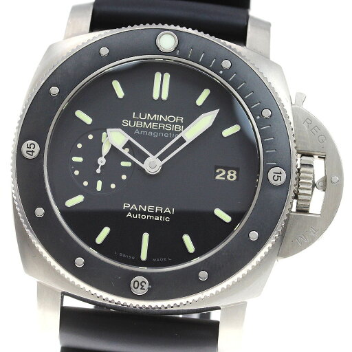 パネライ PANERAI PAM00389 ルミノール1950 サブマーシブル アマグネティック3デイズ チタニオ 自動巻き メンズ _824378【中古】 パネライ PANERAI PAM00389 ルミノール1950 サブマーシブル アマグネティック3デイズ チタニオ 自動巻き メンズ _824378【中古】