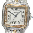 カルティエ CARTIER パンテールMM 1ロウ アフターダイヤ クォーツ ボーイズ _816557【中古】