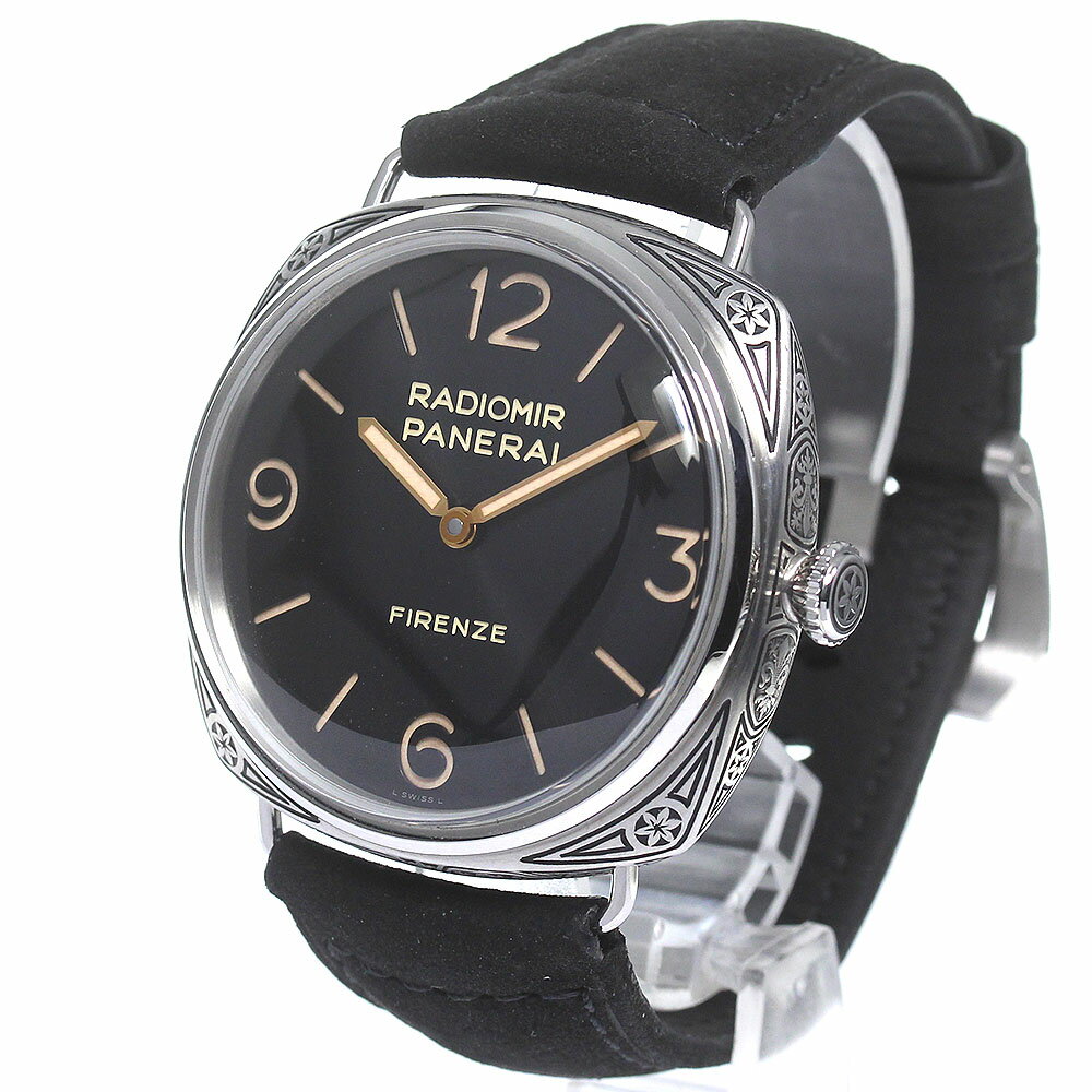 パネライ PANERAI PAM00604 ラジオミール 3デイズ フィレンツェ ブティック限定 自動巻き メンズ 良品 _823470【中古】