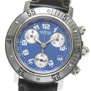 エルメス HERMES CL2.317 クリッパー デイト クロノグラフ クォーツ ボーイズ _821854【中古】