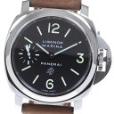 パネライ PANERAI PAM01005 ルミノール マリーナ ロゴ アッチャイオ 手巻き メンズ 良品 保証書付き_823469【中古】(2)