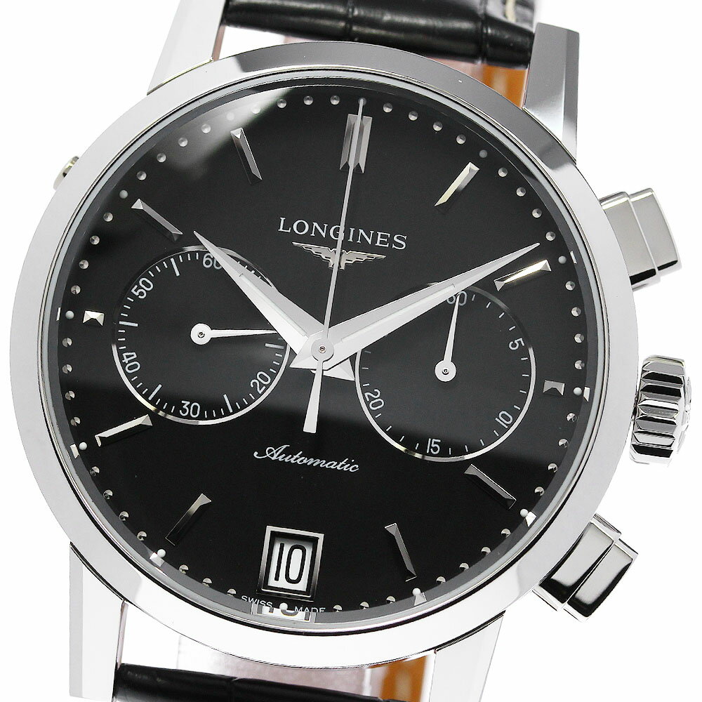 ロンジン LONGINES L4.829.4 ロンジン 1832 クロノグラフ デイト 自動巻き メンズ 極美品 箱・保証書付き_824252【ev15】【中古】