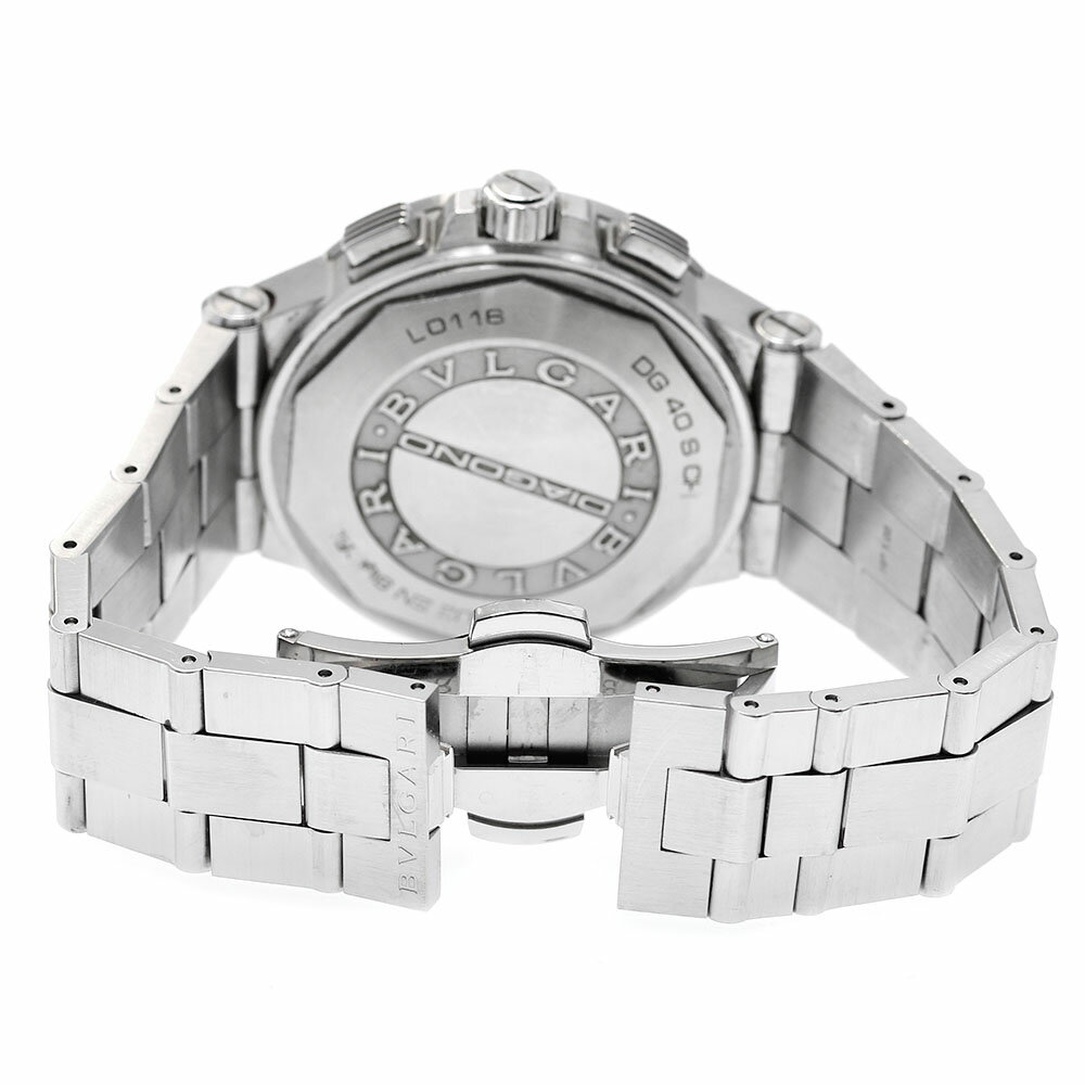 ブルガリ BVLGARI DG40SCH ディアゴノ クロノグラフ 自動巻き メンズ _824018【中古】