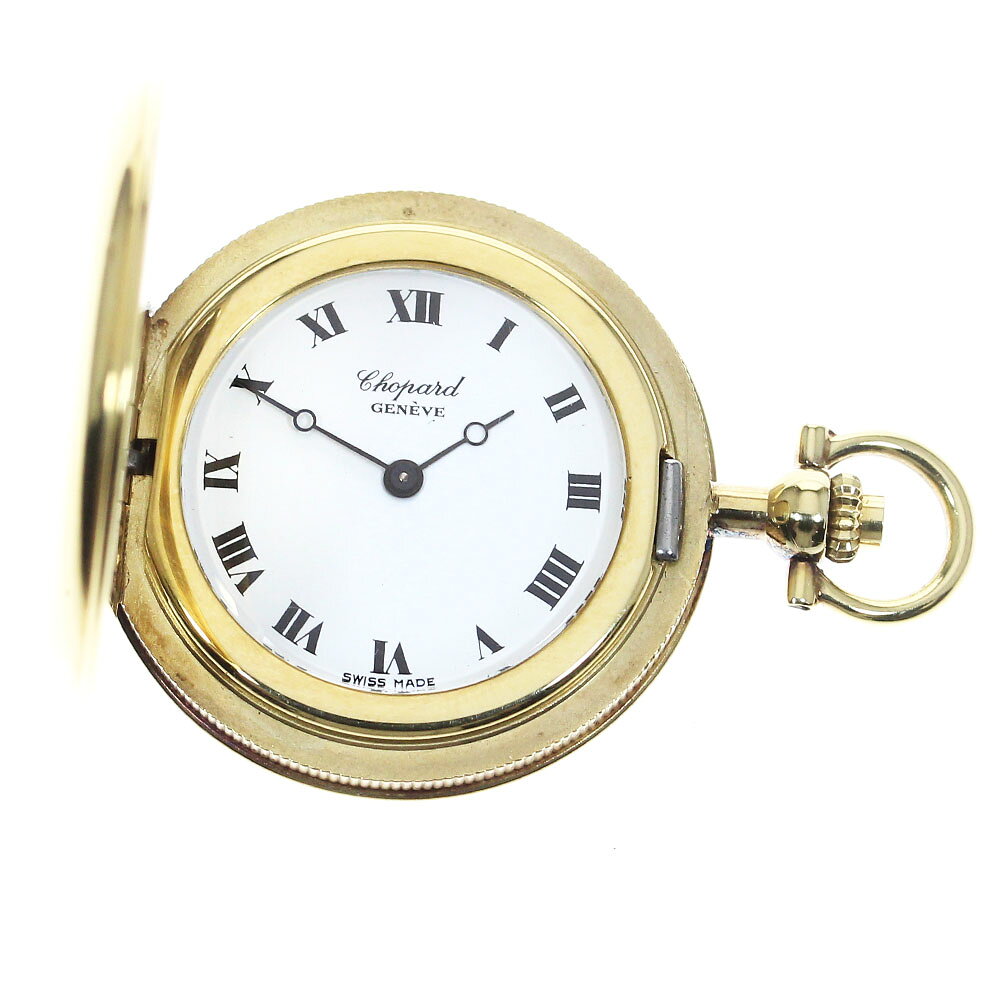 ショパール Chopard 3022 懐中時計 K18YG 手巻き レディース 箱付き_825337【中古】