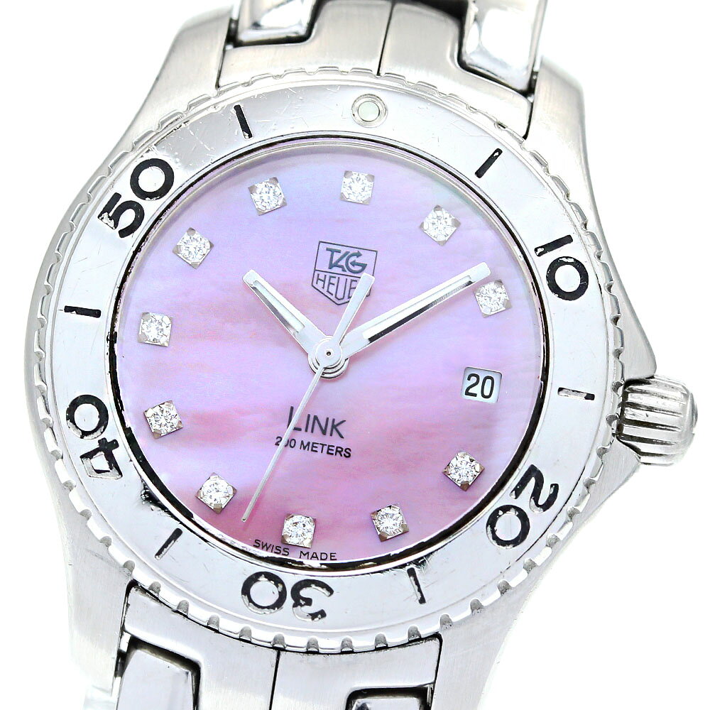 タグホイヤー TAG HEUER WJ131C.BA0573 リンク デイト 11Pダイヤ クォーツ ...
