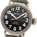 訳あり ゼニス ZENITH 29.1940.679 パイロット タイプ 20 エクストラスペシャル 自動巻き メンズ 箱付き_817477【ev20】【中古】