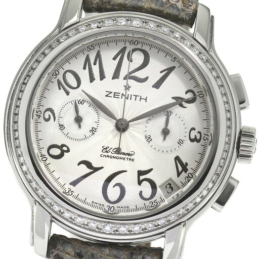 ゼニス ZENITH 16.1230.4002 スター エルプリメロ ダイヤベゼル クロノグラフ 自動巻き レディース _820072【ev15】【中古】 ゼニス ZENITH 16.1230.4002 スター エルプリメロ ダイヤベゼル クロノグラフ 自動巻き レディース _820072【ev15】【中古】
