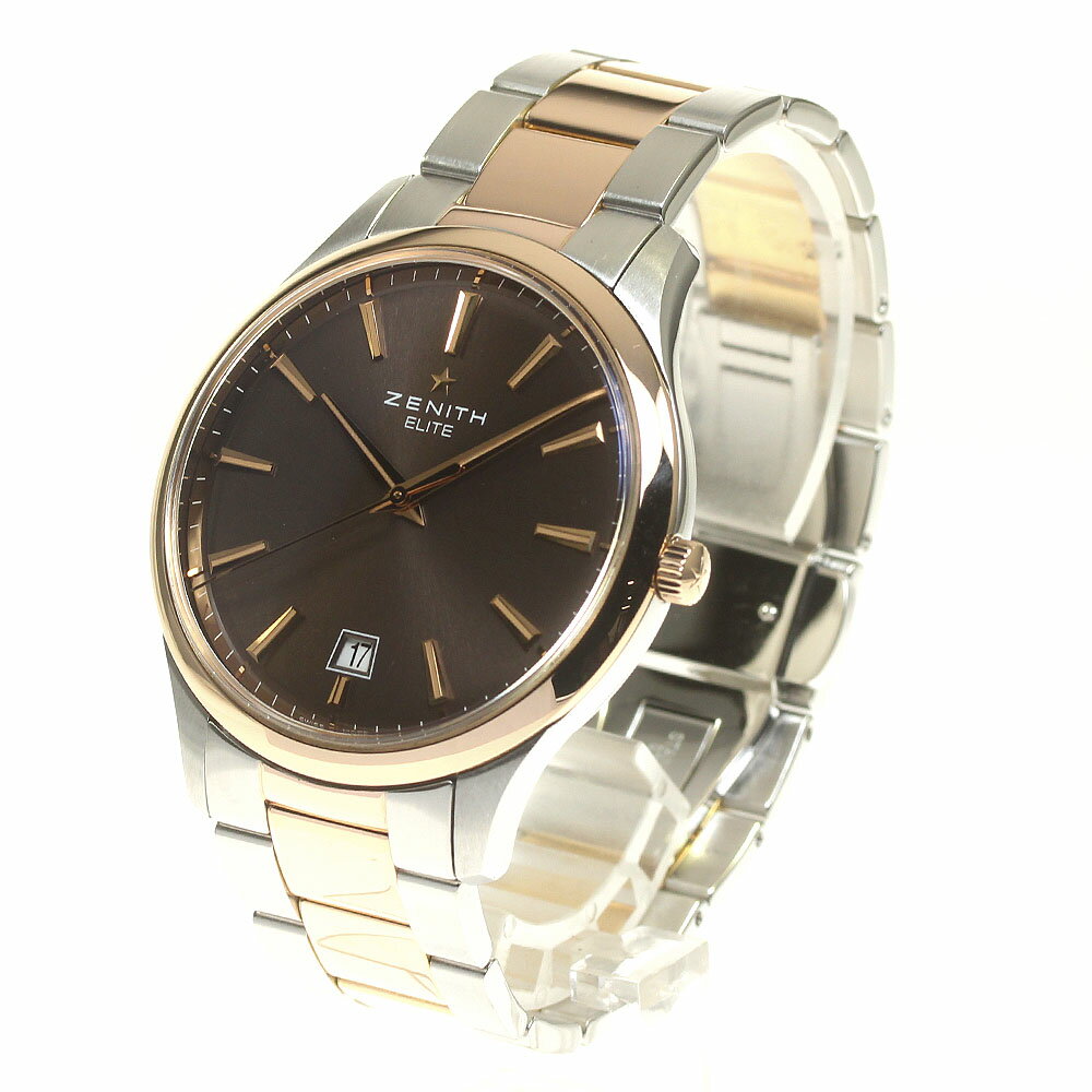 ゼニス ZENITH 51.2020.670 キャプテン セントラルセコンド デイト 自動巻き メンズ 良品 保証書付き_826619【中古】