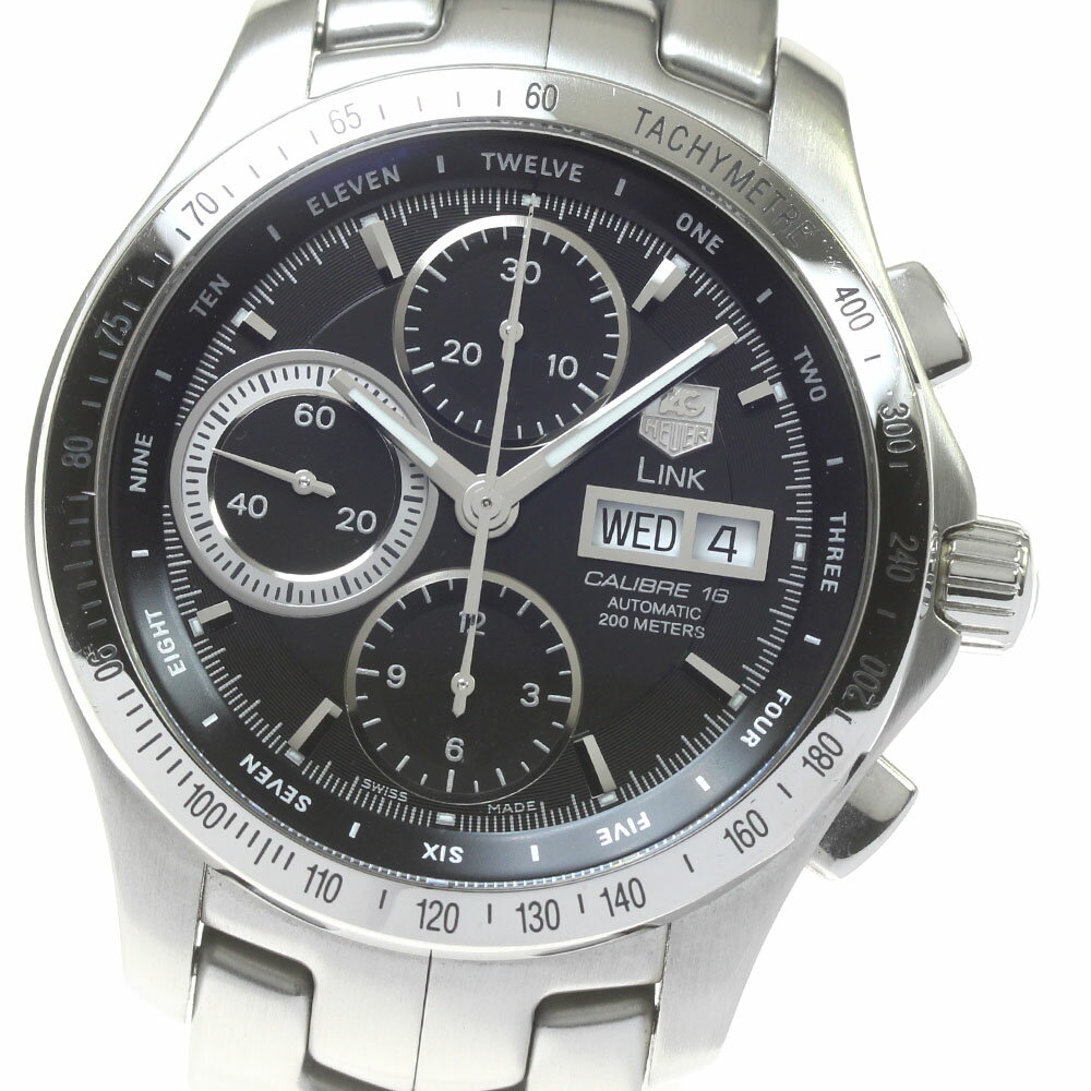 タグホイヤー TAG HEUER CJF211A.BA0594 リンク デイデイト クロノグラフ 自 ...
