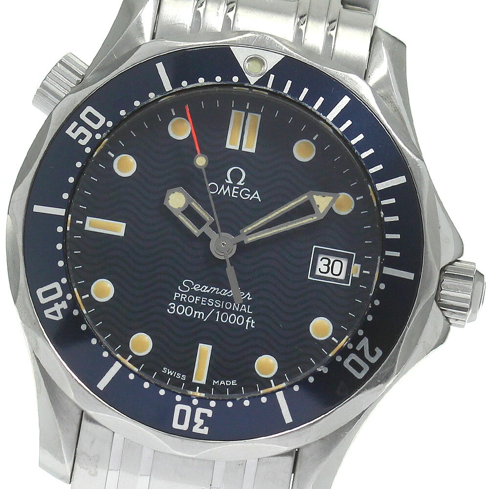 訳あり オメガ OMEGA 2561.80 シーマスター300 プロフェッショナル デイト クォーツ ボーイズ _829477【中古】