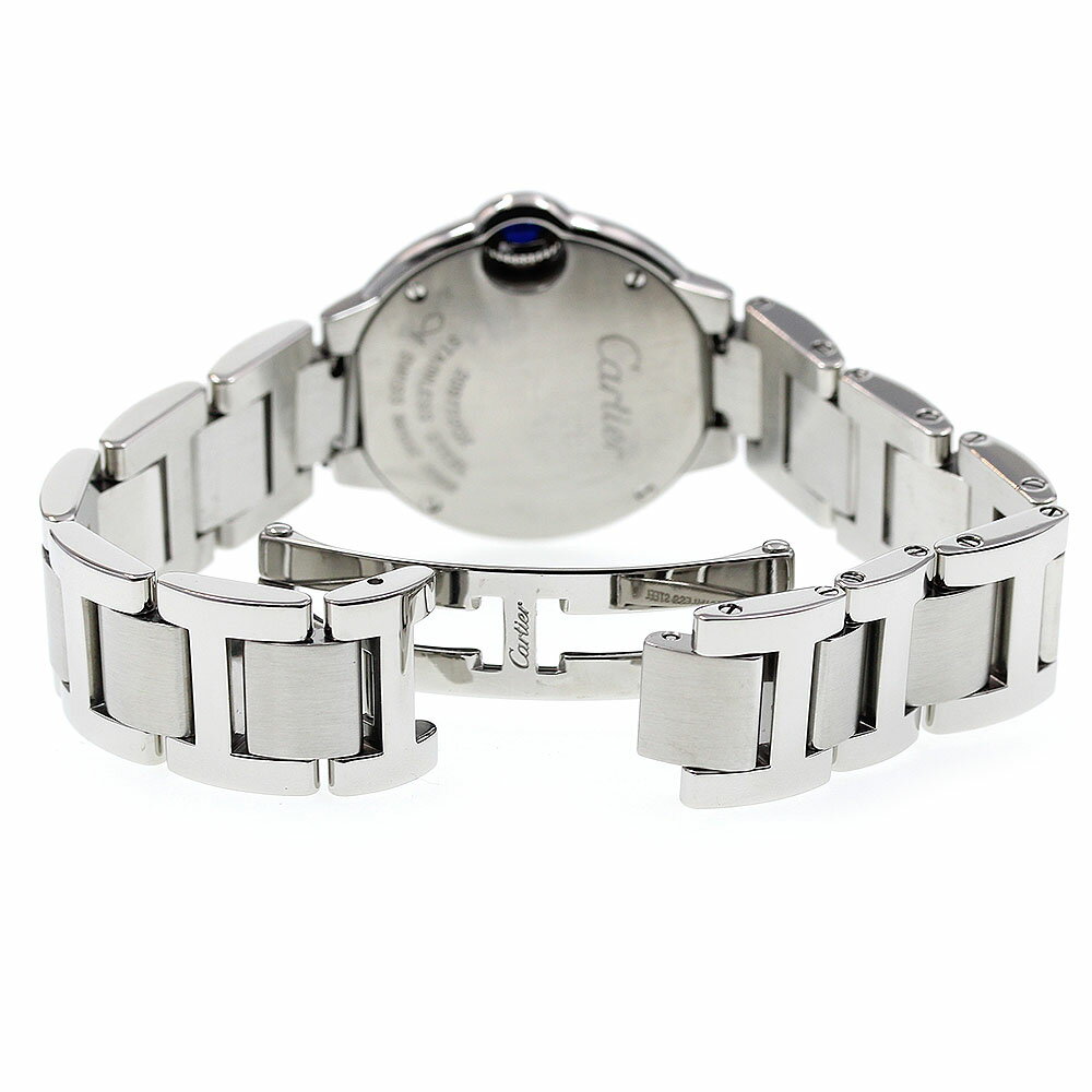 カルティエ CARTIER W69010Z4 バロンブルーSM クォーツ レディース 美品 _829528【中古】