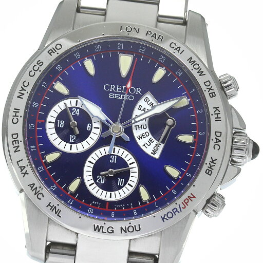 セイコー SEIKO 4S77-00A0/GCBG977 クレドール フェニックス 日韓ワールドカップ 限定500本 自動巻き メンズ 良品 _828102【ev10】【中古】 セイコー SEIKO 4S77-00A0/GCBG977 クレドール フェニックス 日韓ワールドカップ 限定500本 自動巻き メンズ 良品 _828102【ev10】【中古】