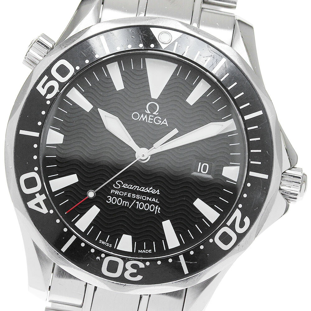 オメガ OMEGA 2264.50 シーマスター300 デイト クォーツ メンズ _830448【中 ...