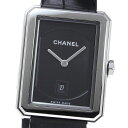 ベルト訳あり シャネル CHANEL H4884 ボーイフレンド デイト クォーツ ボーイズ 保証書付き_831554【中古】