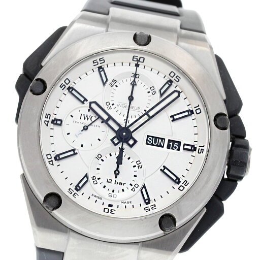IWC IWC SCHAFFHAUSEN IW386501 インジュニア ダブルクロノグラフ 自動巻き メンズ _832088【中古】 IWC IWC SCHAFFHAUSEN IW386501 インジュニア ダブルクロノグラフ 自動巻き メンズ _832088【中古】