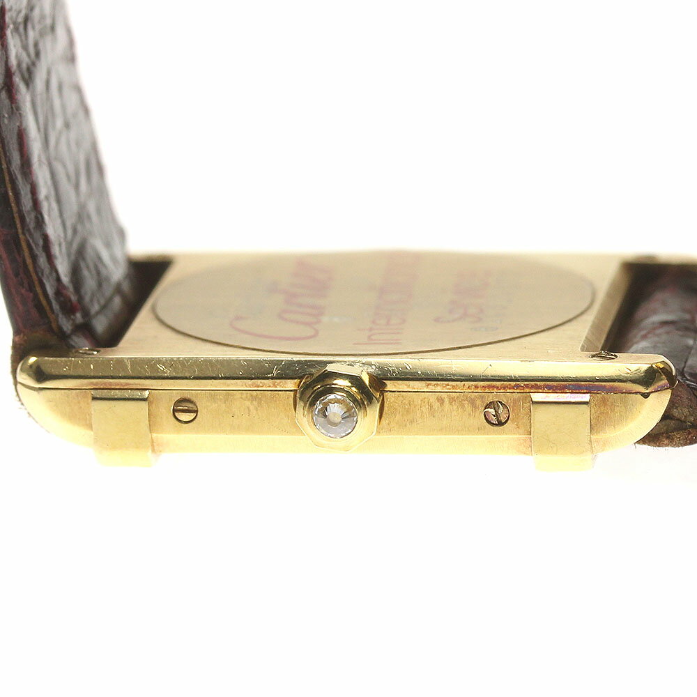 カルティエ CARTIER タンクシノワーズ K18YG ダイヤ クォーツ レディース _820862...
