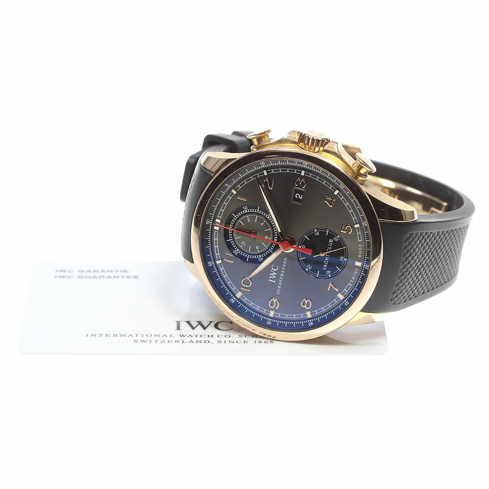 IWC SCHAFFHAUSEN IW390209 ポルトギーゼ ヨットクラブ K18PG クロノグラフ 自動巻き メンズ 保証書付き_826617【中古】