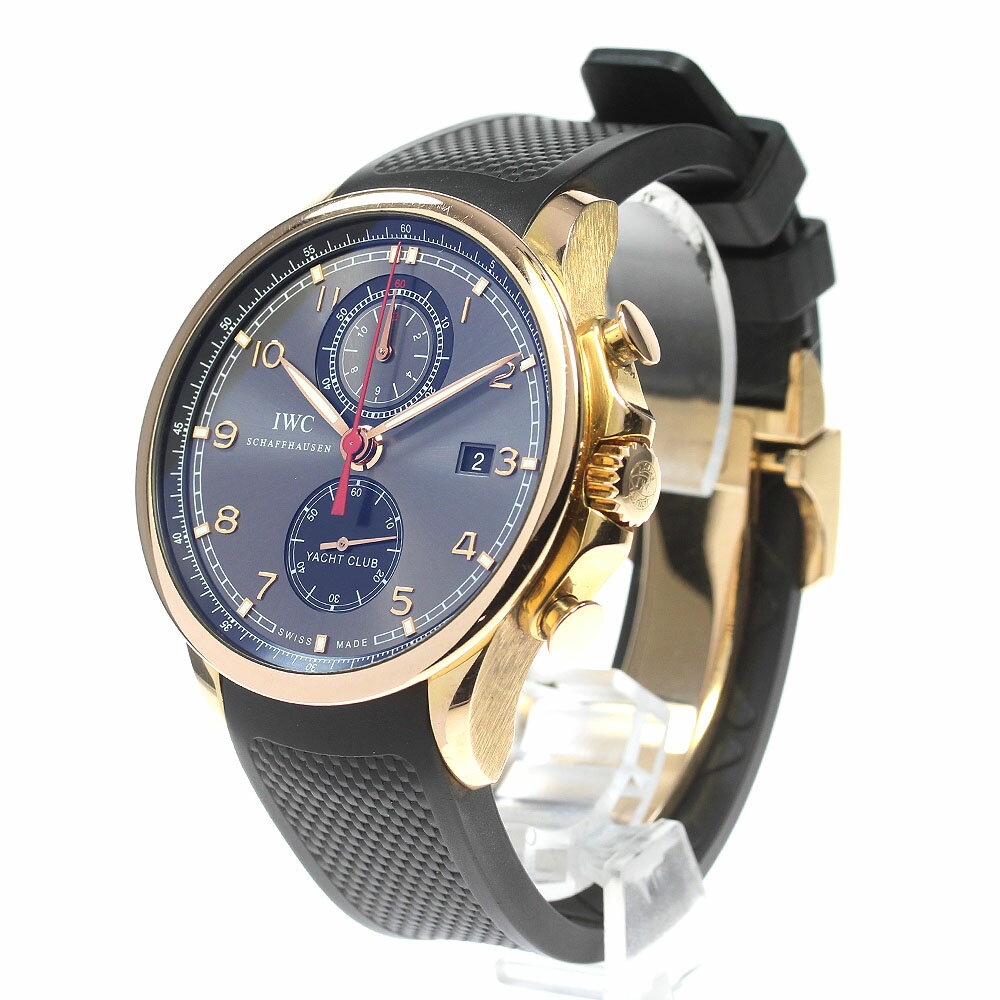 IWC SCHAFFHAUSEN IW390209 ポルトギーゼ ヨットクラブ K18PG クロノグラフ 自動巻き メンズ 保証書付き_826617【中古】