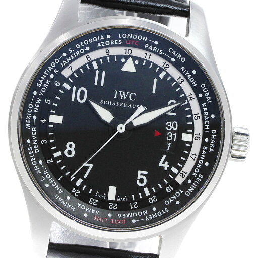 IWC SCHAFFHAUSEN IW326201 パイロットウォッチ ワールドタイマー デイト 自動巻き メンズ _832085【中古】 IWC SCHAFFHAUSEN IW326201 パイロットウォッチ ワールドタイマー デイト 自動巻き メンズ _832085【中古】