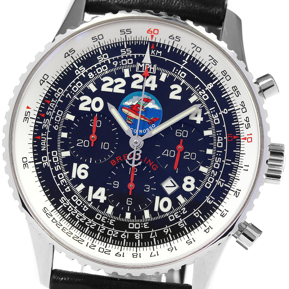 ブライトリング BREITLING A22322 ナビタイマー コスモノート ポルコロッソ 紅の豚 日本300本限定 自動巻き メンズ _804274【中古】