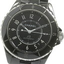 シャネル CHANEL H5697 J12 黒セラミック デイト 自動巻き メンズ _831455【中古】