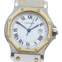 カルティエ CARTIER 81037288 サントスオクタゴンLM デイト 自動巻き ボーイズ _833127【中古】