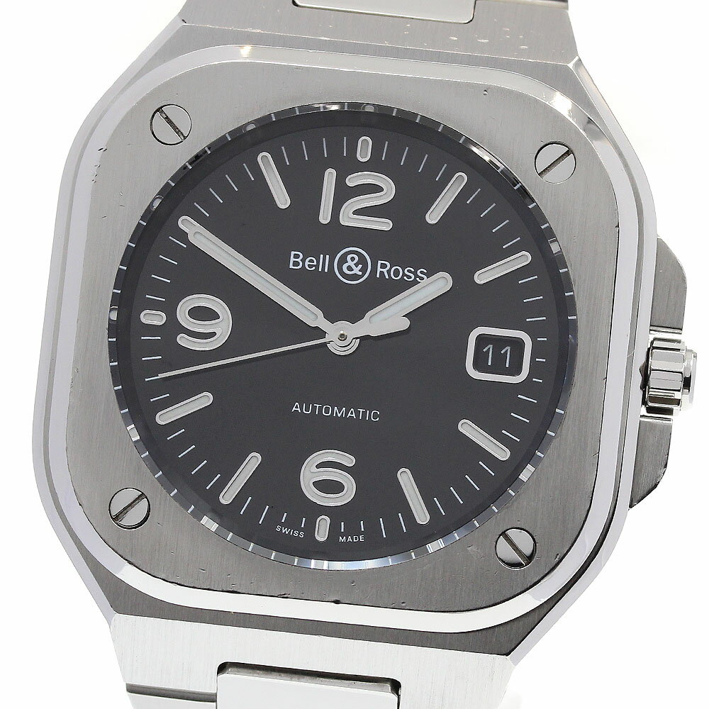 ベル&ロス Bell&Ross BR05A-BL-ST/SST BR05 ブラックスチール デイト 自動巻き メンズ 保証書付き_835132【中古】