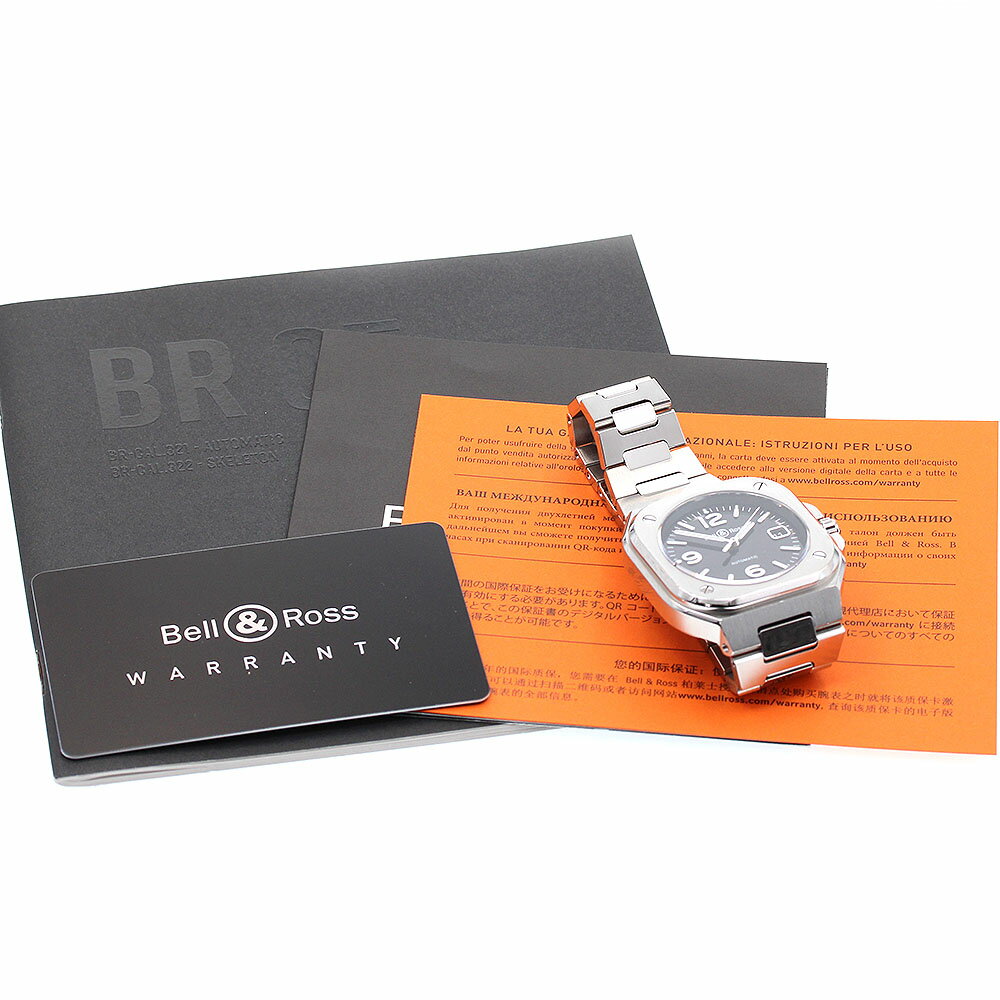ベル＆ロス Bell＆Ross BR05A-BL-ST/SST BR05 ブラックスチール デイト 自動巻き メンズ 保証書付き_835132【中古】