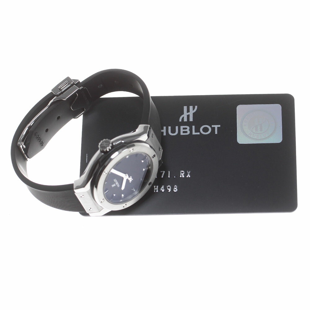 ウブロ HUBLOT 581.NX.1171.RX クラシックフュージョン クォーツ レディース 良品 保証書付き_835978【中古】