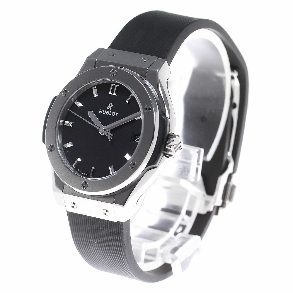 ウブロ HUBLOT 581.NX.1171.RX クラシックフュージョン クォーツ レディース 良品 保証書付き_835978【中古】