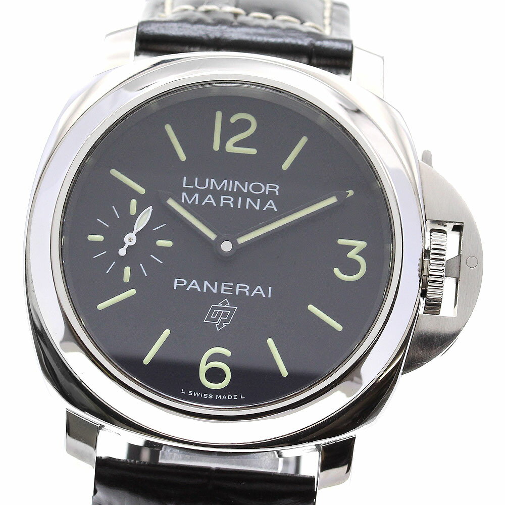 パネライ PANERAI PAM00776 ルミノール マリーナ ロゴ 手巻き メンズ 良品 保証書付き_837275【中古】