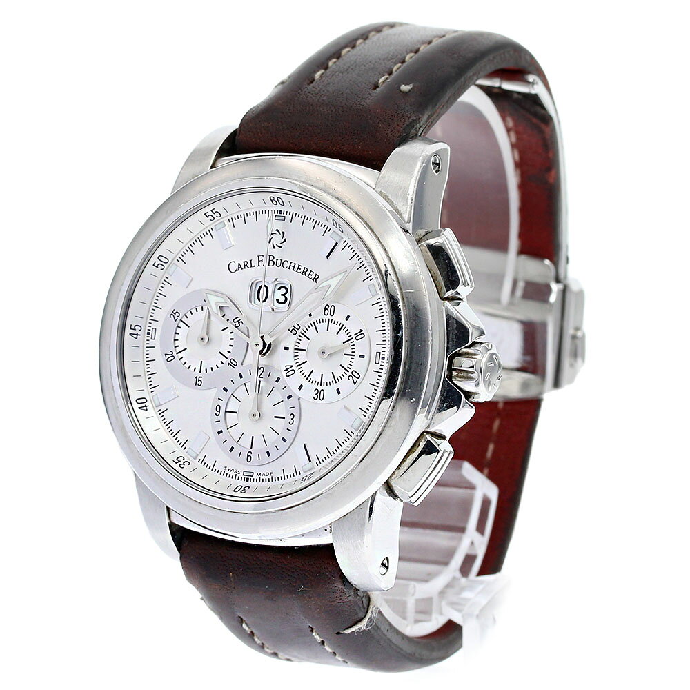CLOSERのカール F.ブヘラ CARL F.BUCHERER 00.10624.08.13.21 パトラビ クロノグラフ 自動巻き メンズ _834458【中古】｜アングル2
