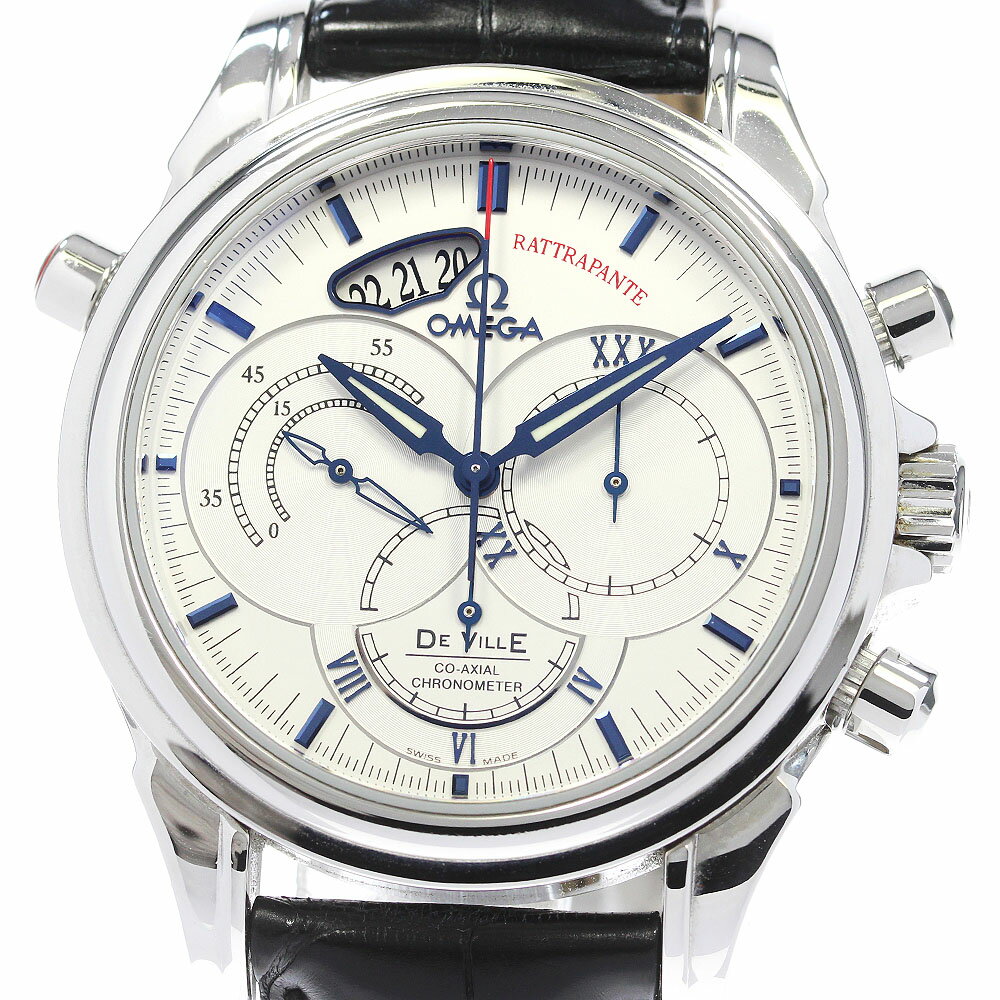 オメガ OMEGA 4847.30.31 デビル コーアクシャル ラトラパンテ クロノグラフ 自動巻 ...