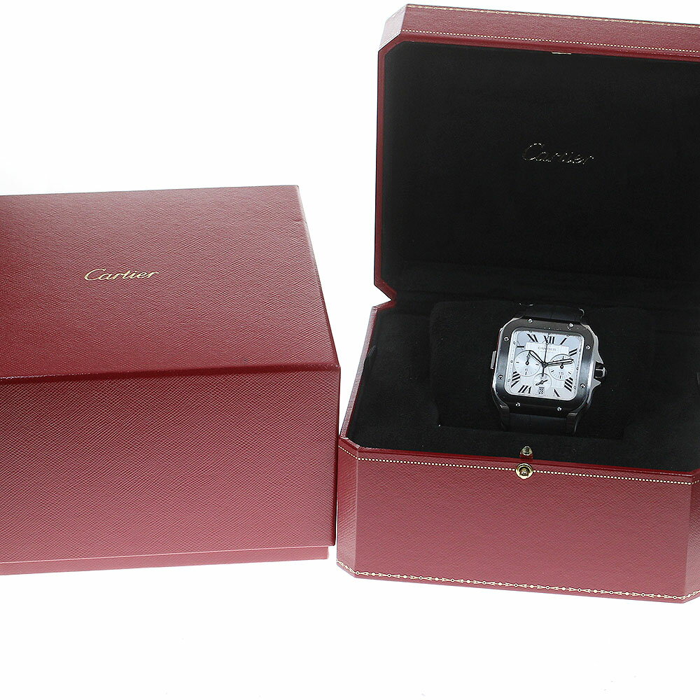 カルティエ CARTIER WSSA0017 サントス ドゥ カルティエ クロノグラフ XL 自動巻き...