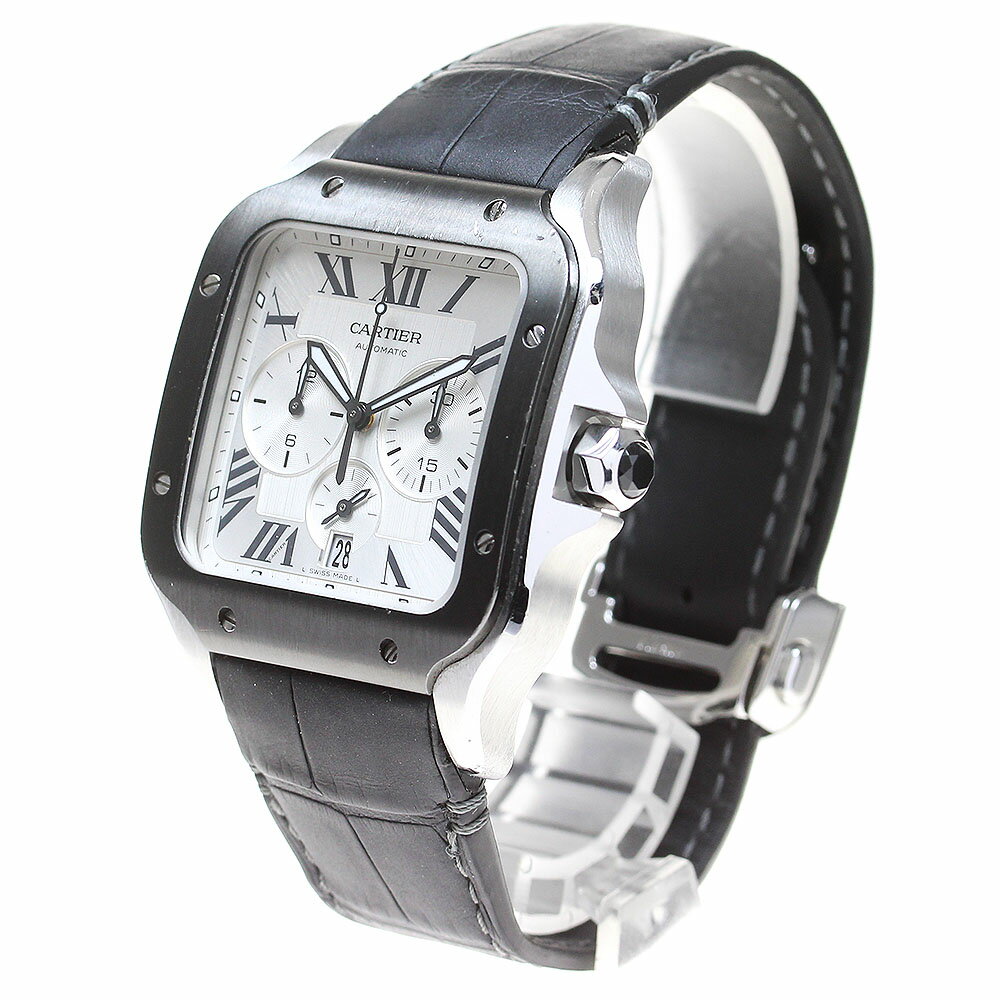 カルティエ CARTIER WSSA0017 サントス ドゥ カルティエ クロノグラフ XL 自動巻き...