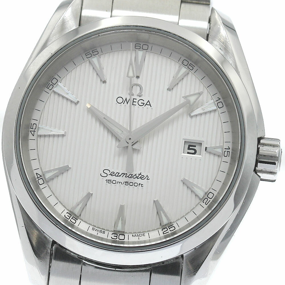 オメガ OMEGA 231.10.39.61.02.001 シーマスター アクアテラ デイト クォーツ メンズ _826413【中古】