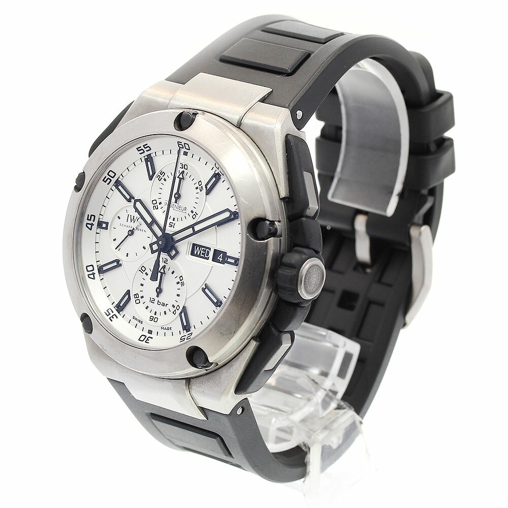 IWC IWC SCHAFFHAUSEN IW386501 インジュニア ダブルクロノグラフ 自動巻き メンズ _840840【中古】