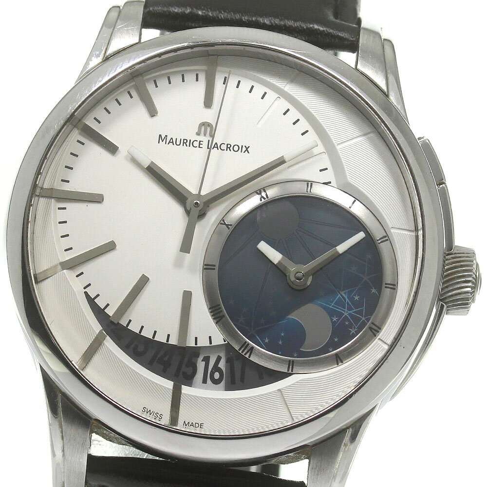 モーリスラクロア MAURICE LACROIX PT6118 ポントス デセントリック GMT デイト 自動巻き メンズ _837703【ev10】【中古】